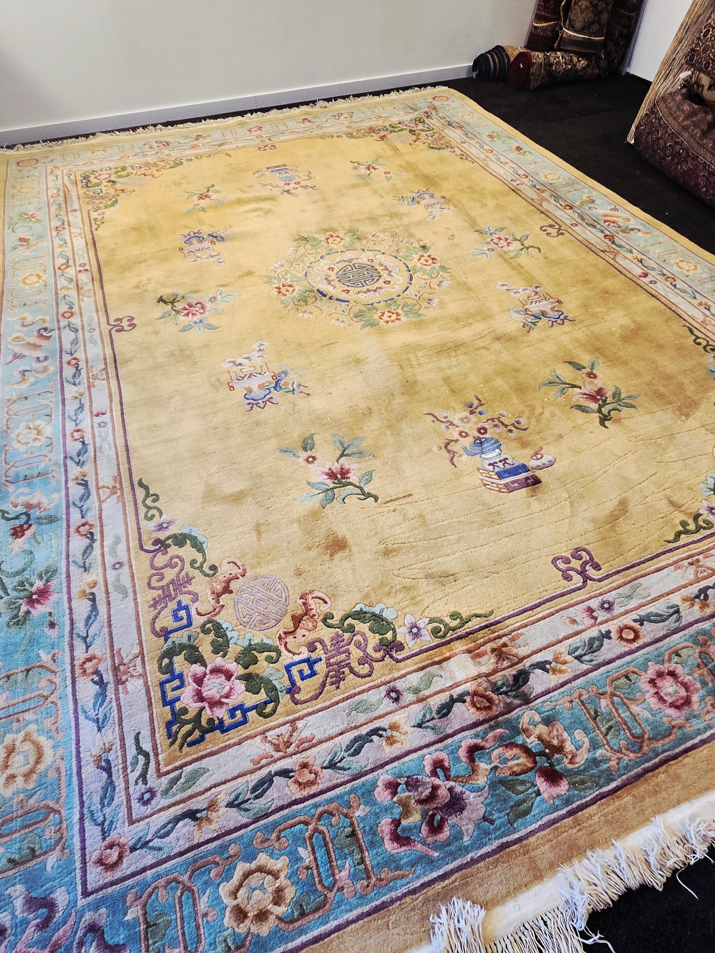 Groot Oosters Perzisch Peking 370x270 wollen vloerkleed china