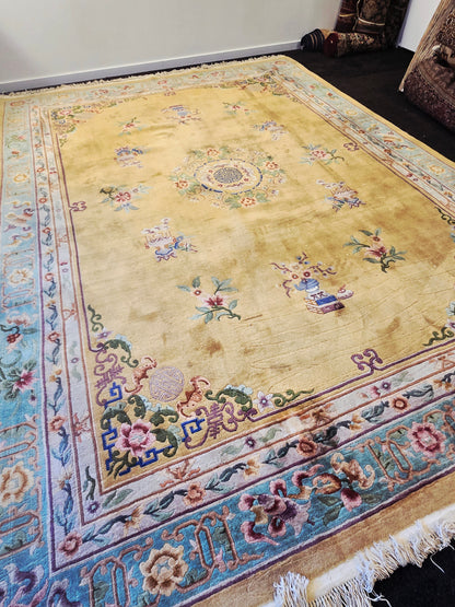 Groot Oosters Perzisch Peking 370x270 wollen vloerkleed china