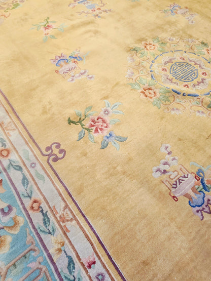 Groot Oosters Perzisch Peking 370x270 wollen vloerkleed china