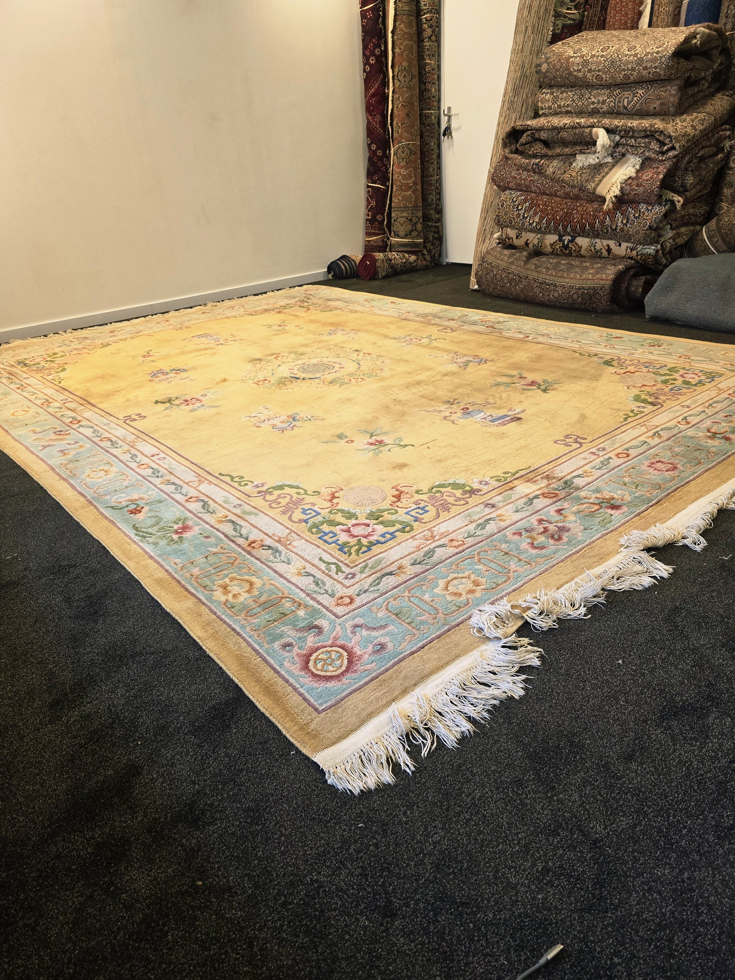 Groot Oosters Perzisch Peking 370x270 wollen vloerkleed china