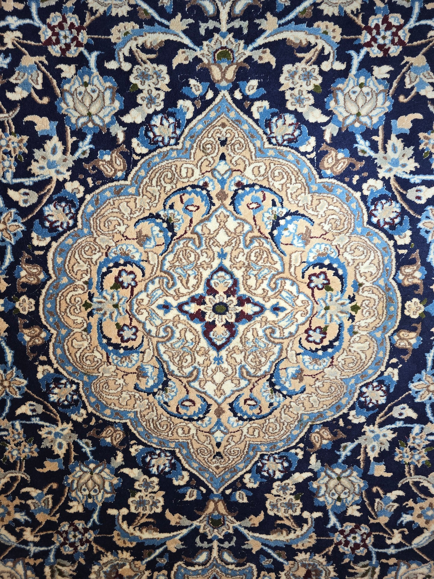 Groot Perzisch Tapijt Nain 340x330 wollen vloerkleed iran