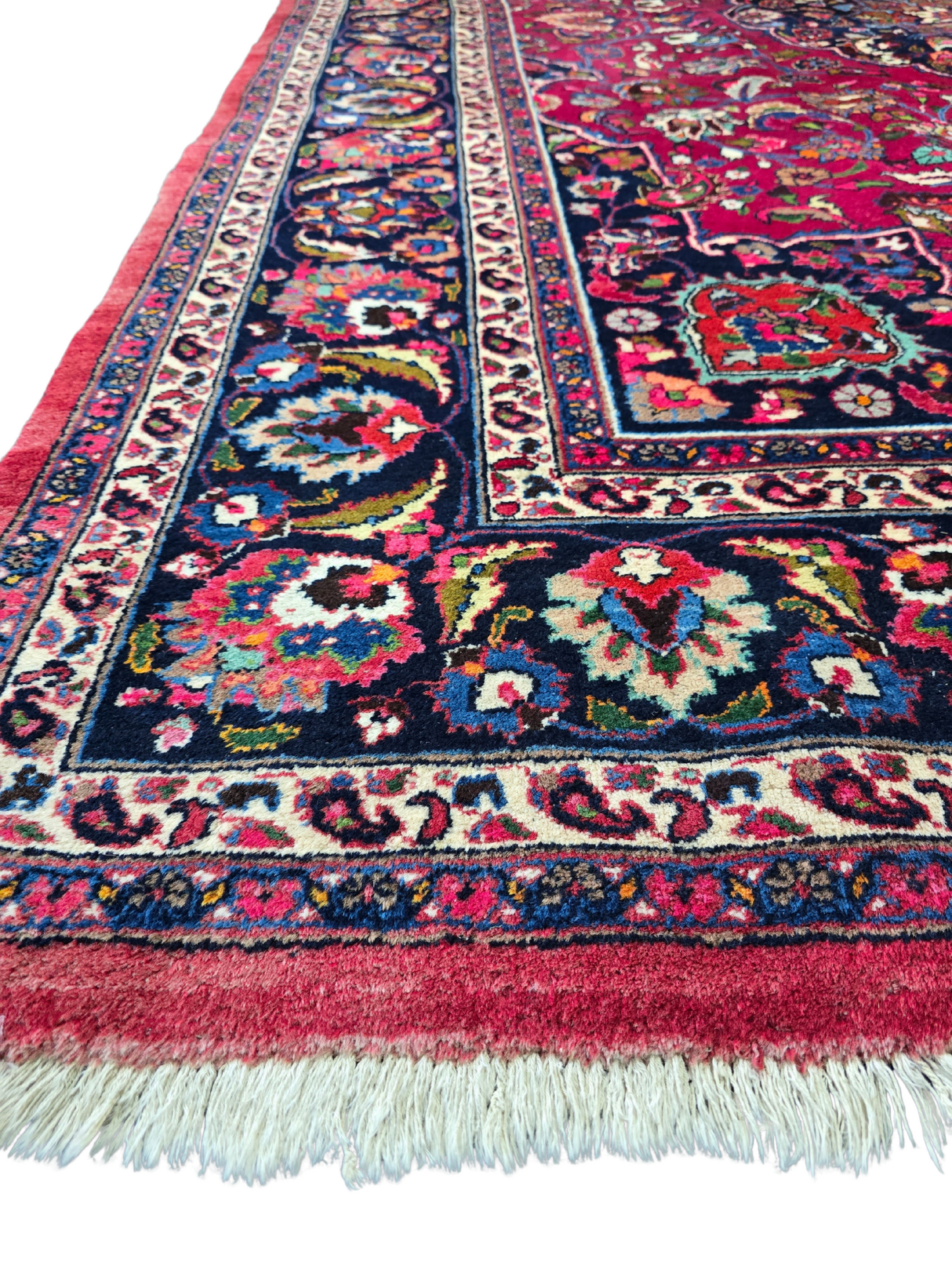 Groot Perzisch Tapijt Kashan 350x250 handgeknoopt wollen vloerkleed Iran
