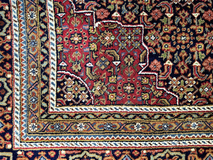 Groot perzisch tapijt Bidjar 373x245 handgeknoopt wollen vloerkleed