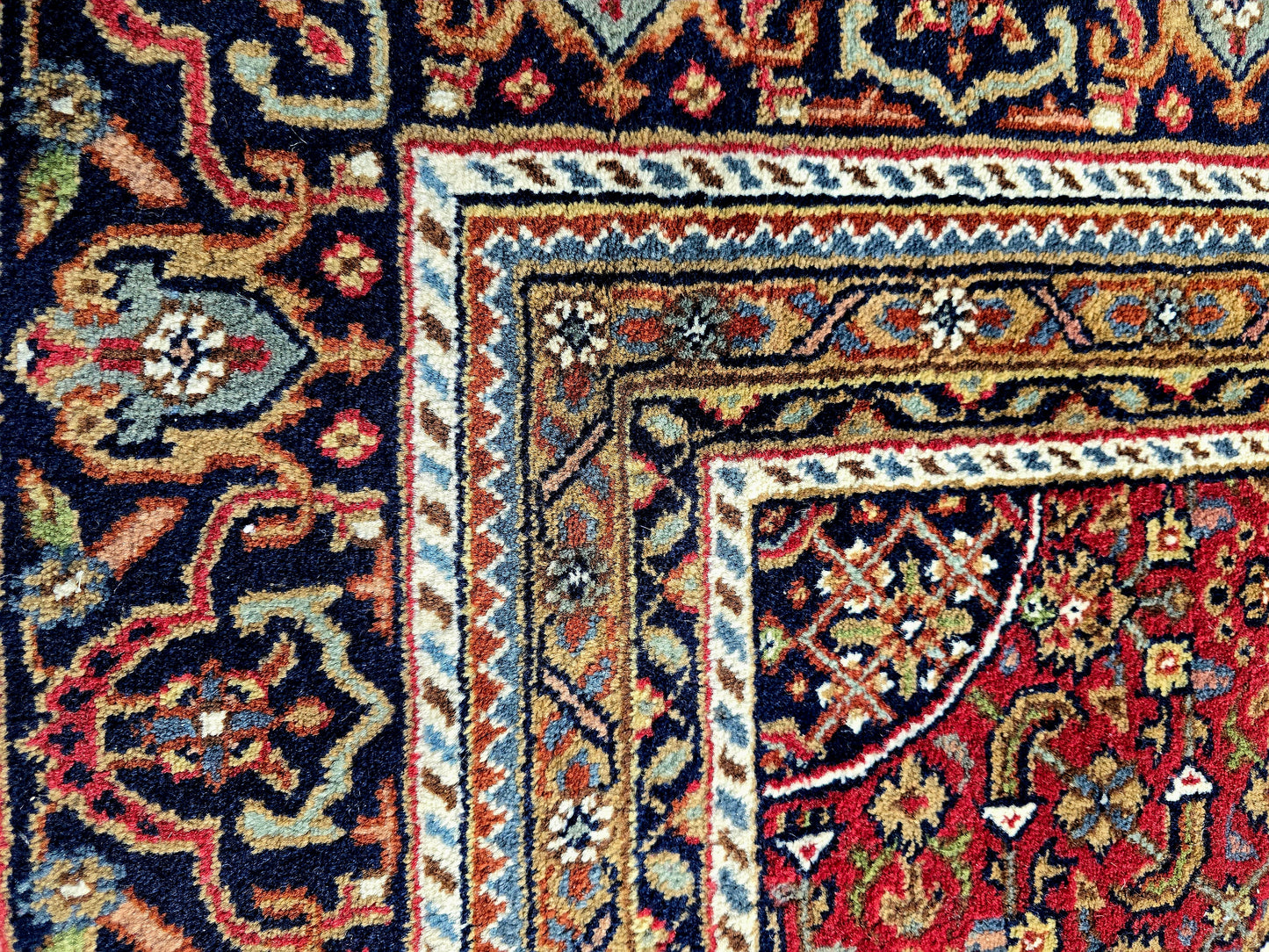 Groot perzisch tapijt Bidjar 373x245 handgeknoopt wollen vloerkleed