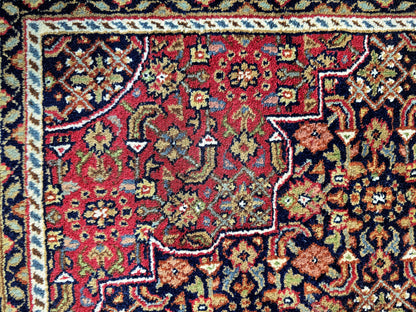 Groot perzisch tapijt Bidjar 373x245 handgeknoopt wollen vloerkleed
