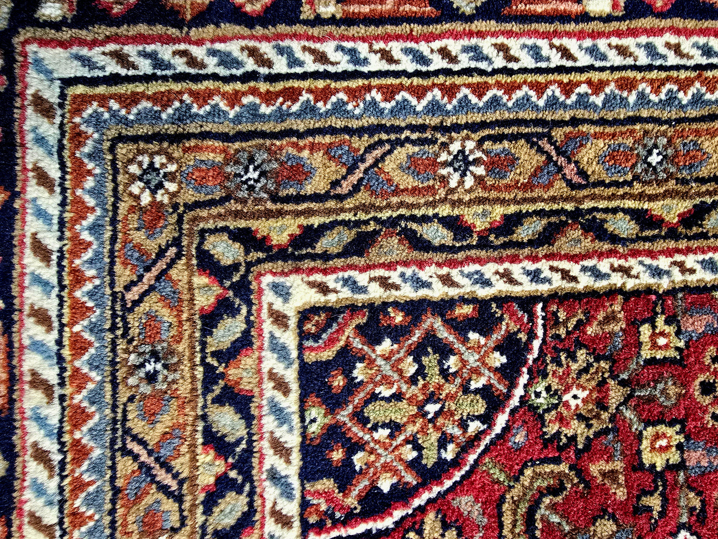 Groot perzisch tapijt Bidjar 373x245 handgeknoopt wollen vloerkleed