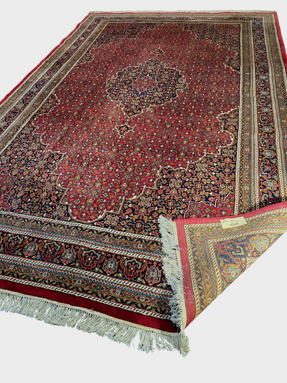 Groot perzisch tapijt Bidjar 373x245 handgeknoopt wollen vloerkleed