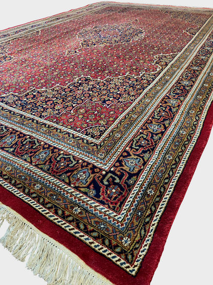 Groot perzisch tapijt Bidjar 373x245 handgeknoopt wollen vloerkleed
