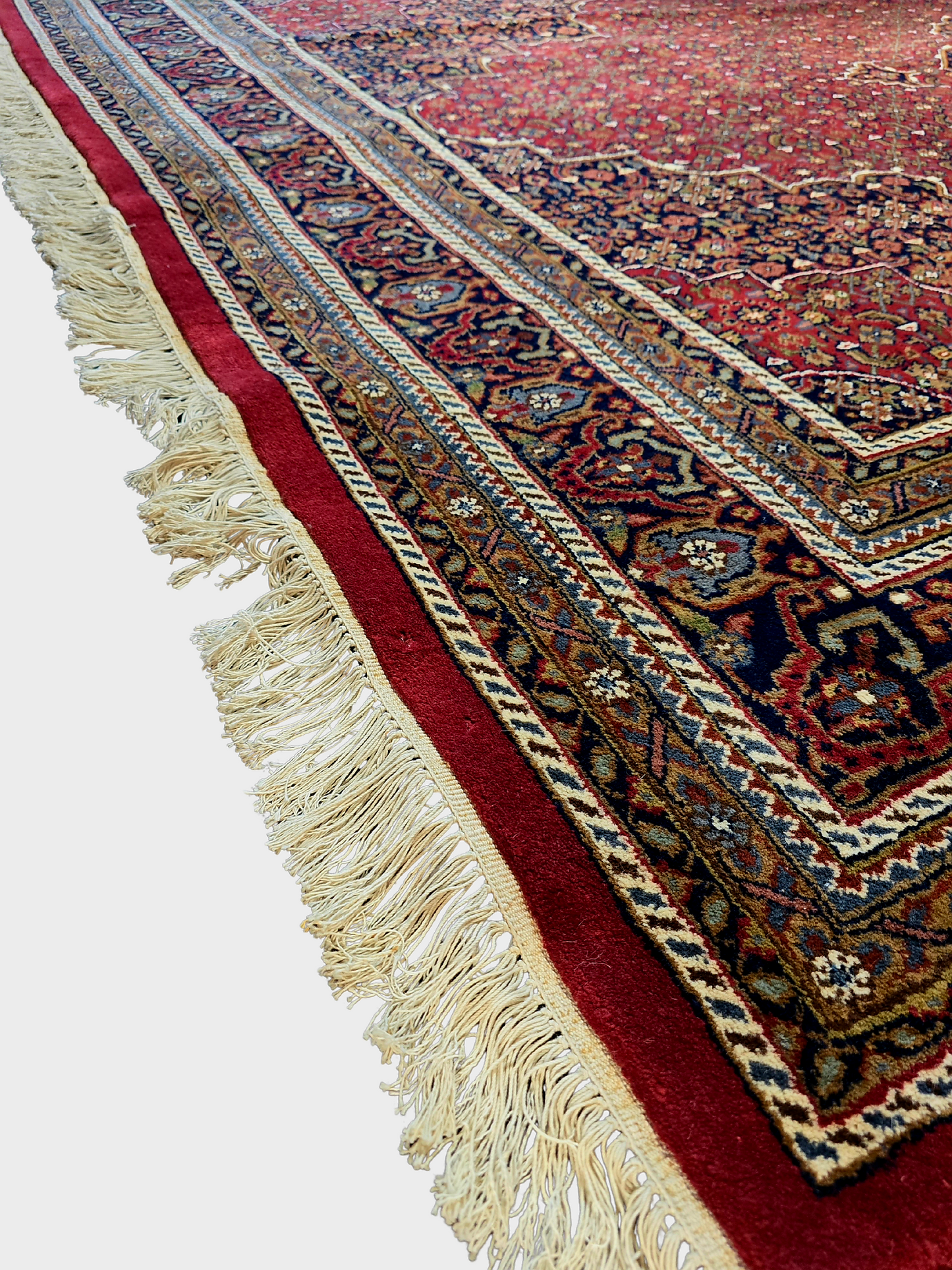 Groot perzisch tapijt Bidjar 373x245 handgeknoopt wollen vloerkleed