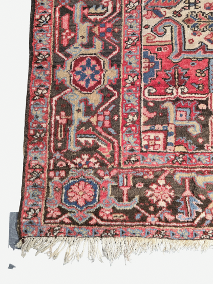Groot Perzisch tapijt heriz 350x250 wollen vloerkleed iran