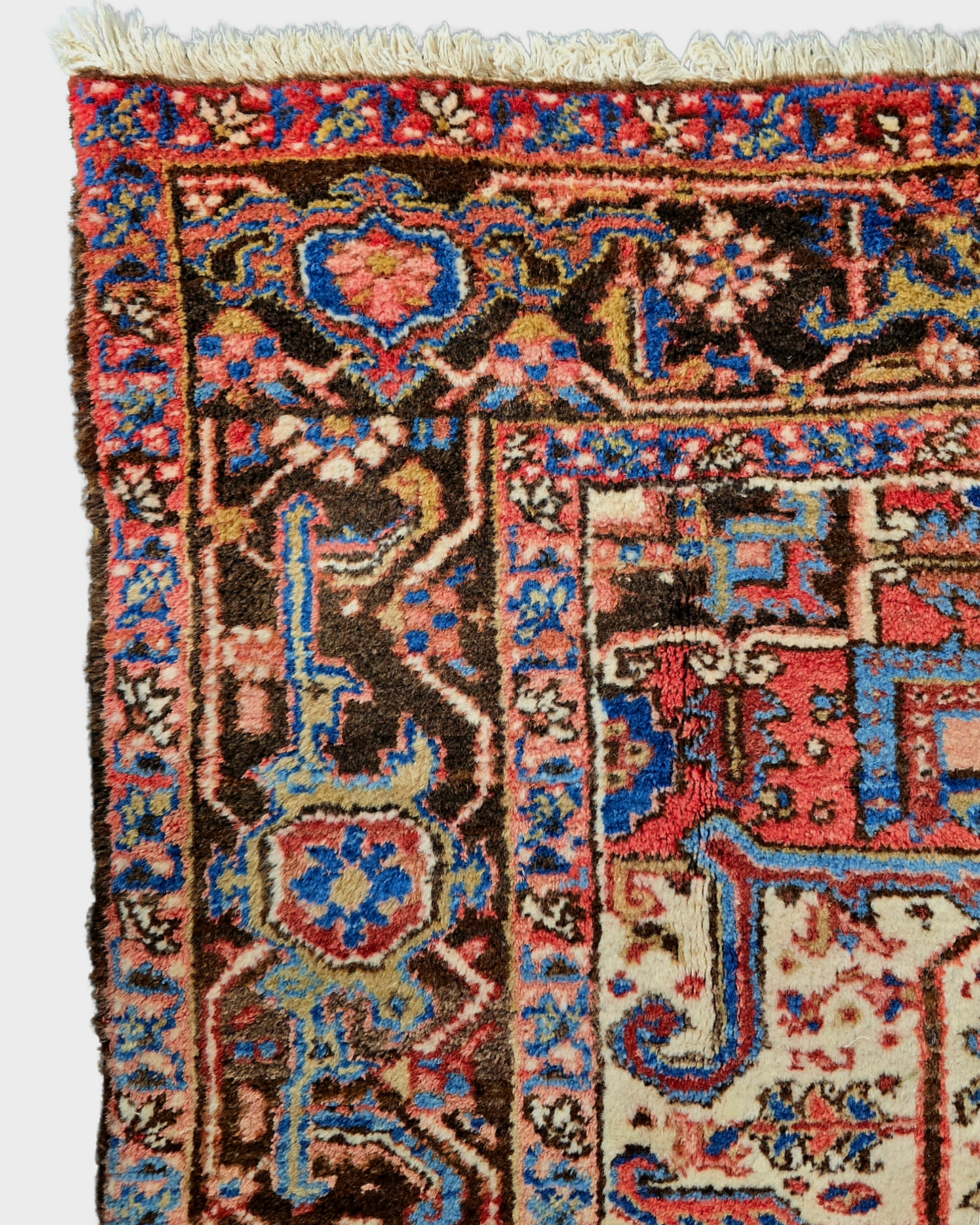 Groot Perzisch tapijt heriz 350x250 wollen vloerkleed iran
