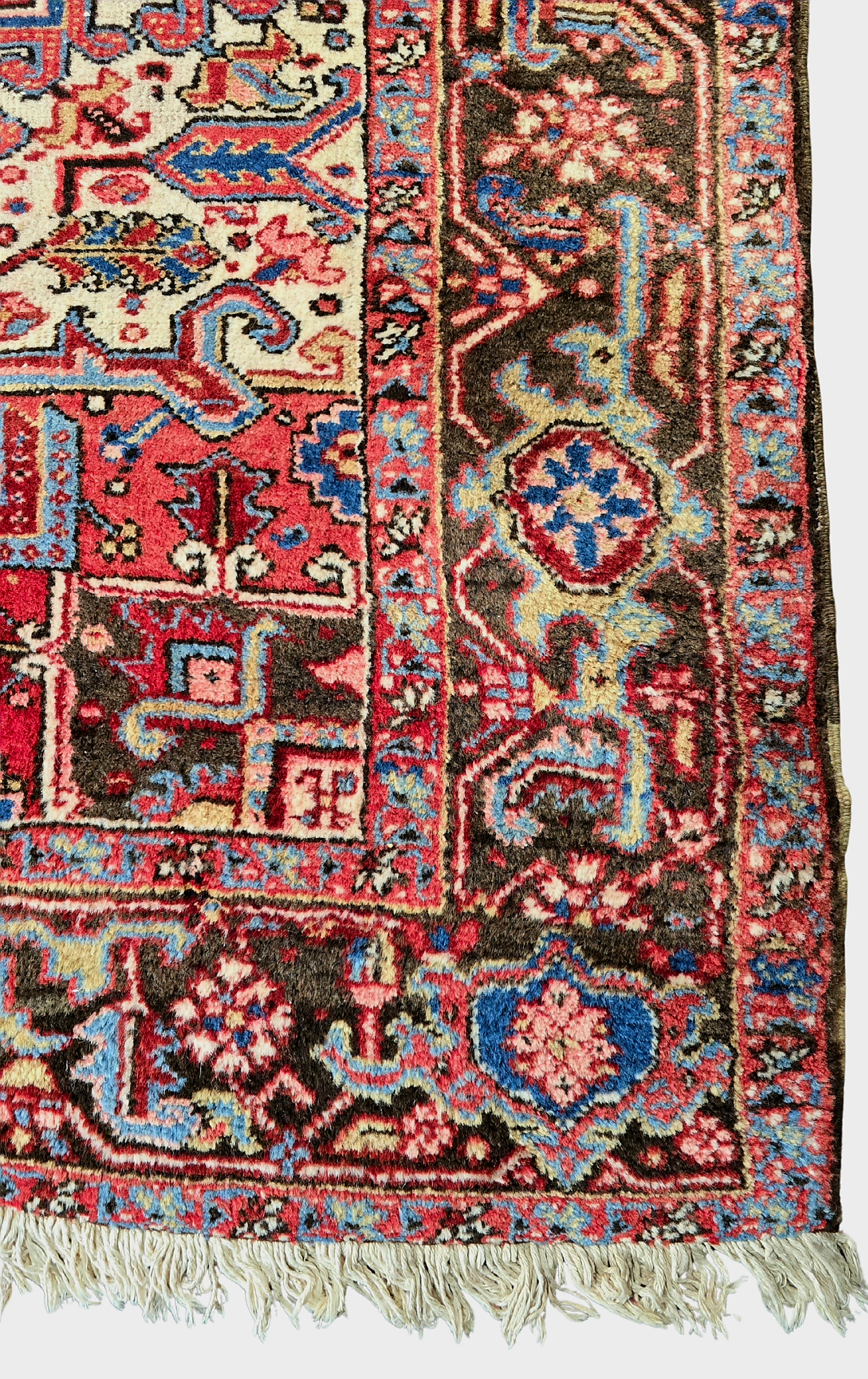 Groot Perzisch tapijt heriz 350x250 wollen vloerkleed iran