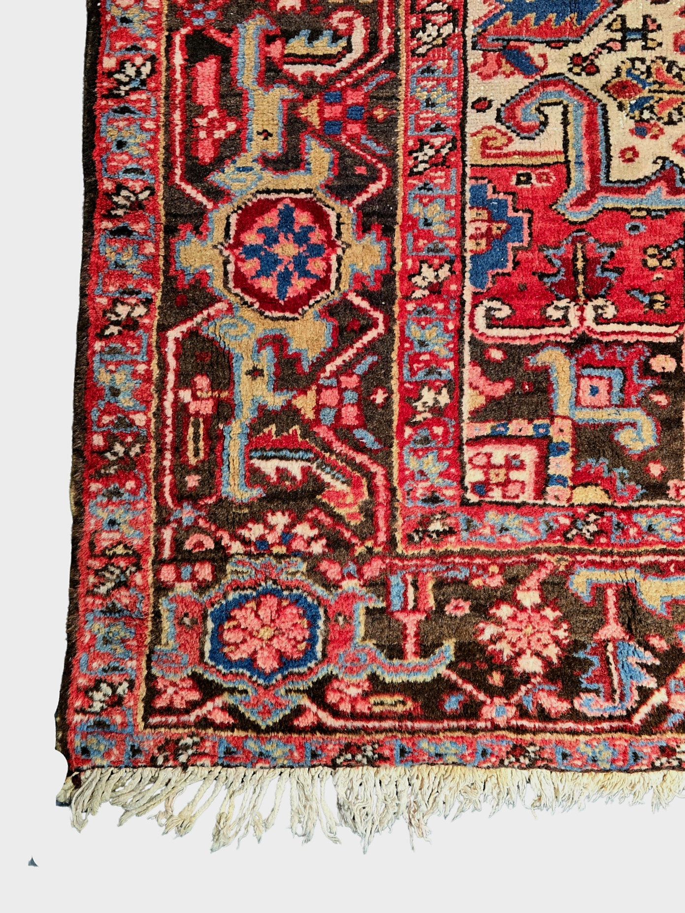 Groot Perzisch tapijt heriz 350x250 wollen vloerkleed iran