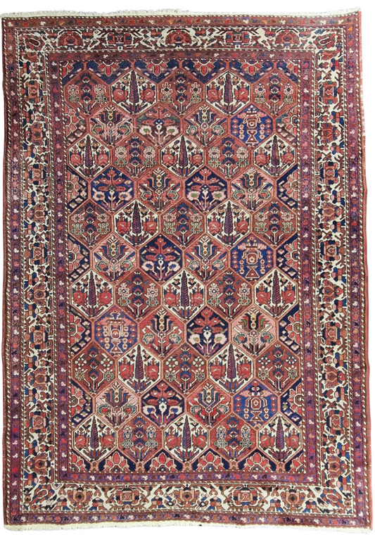 Perzisch tapijt Baktihari 300x220 wollen vloerkleed handgeknoopt iran