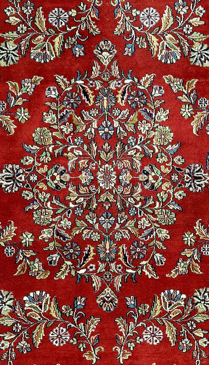 Groot Perzisch tapijt Sarough 349x240 wollen vloerkleed
