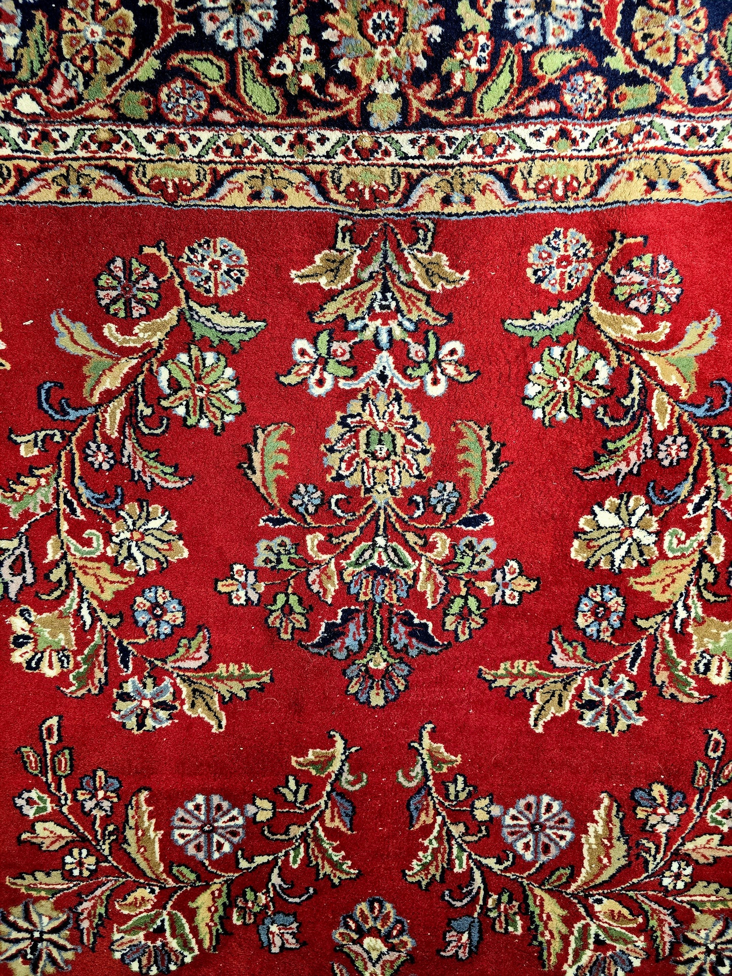 Groot Perzisch tapijt Sarough 349x240 wollen vloerkleed