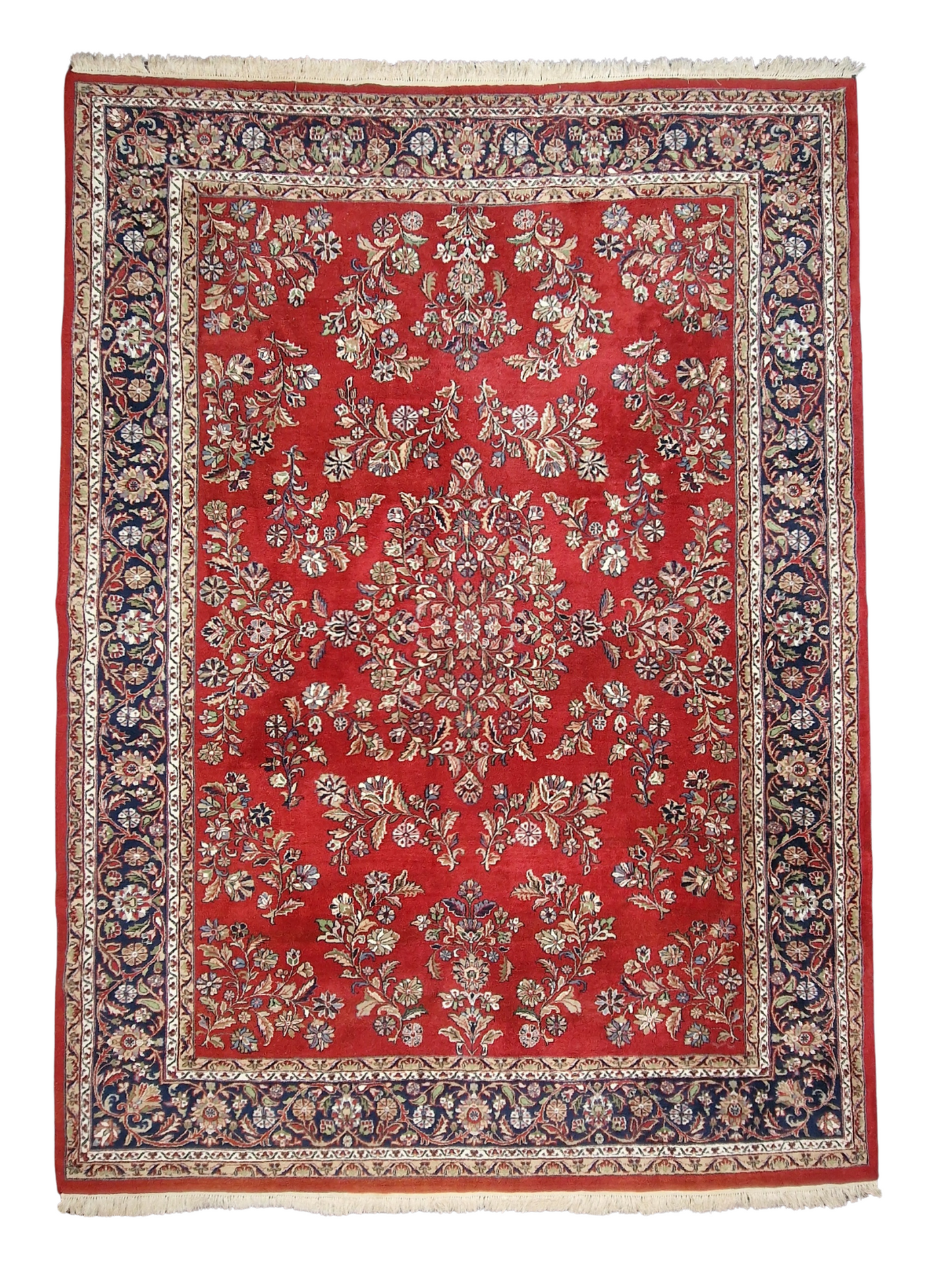 Groot Perzisch tapijt Sarough 349x240 wollen vloerkleed