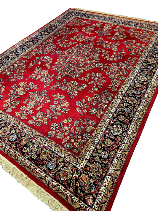 Groot Perzisch tapijt Sarough 349x240 wollen vloerkleed