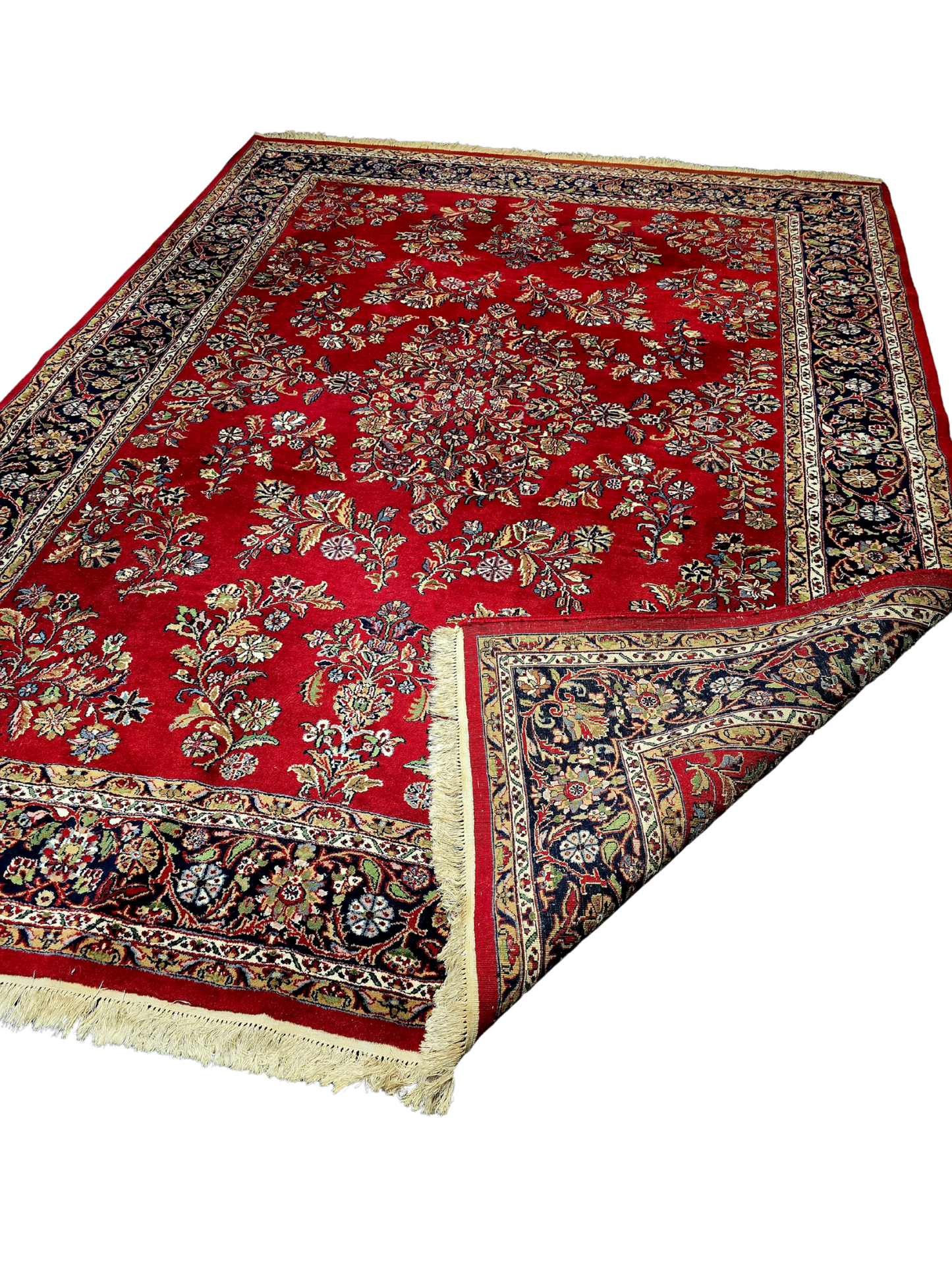 Groot Perzisch tapijt Sarough 349x240 wollen vloerkleed