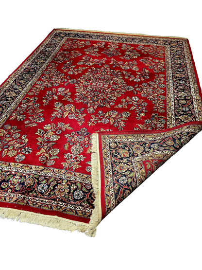 Groot Perzisch tapijt Sarough 349x240 wollen vloerkleed