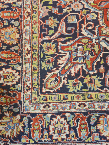 Groot perzisch tapijt Mashad 350x250 wollen vloerkleed handgeknoopt