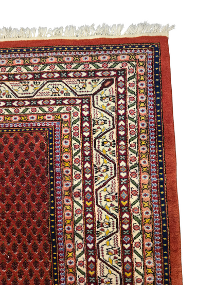 Groot perzisch tapijt Sarough Mir 350x250 wollen vloerkleed handgekoopt