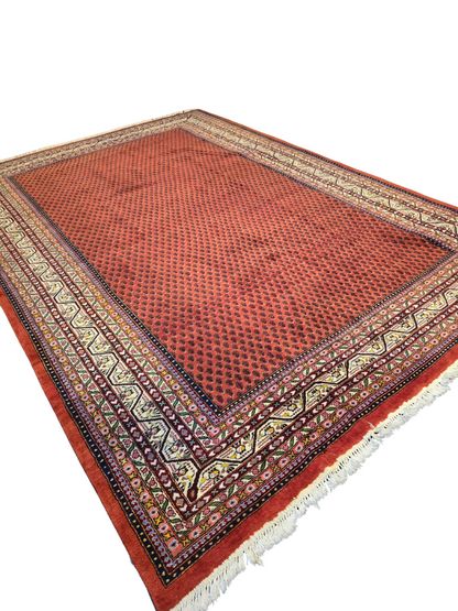 Groot perzisch tapijt Sarough Mir 350x250 wollen vloerkleed handgekoopt