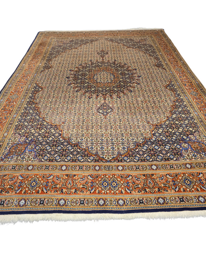 Groot perzisch Tapijt Moud 350x250 wollen vloerkleed iran handgeknoopt