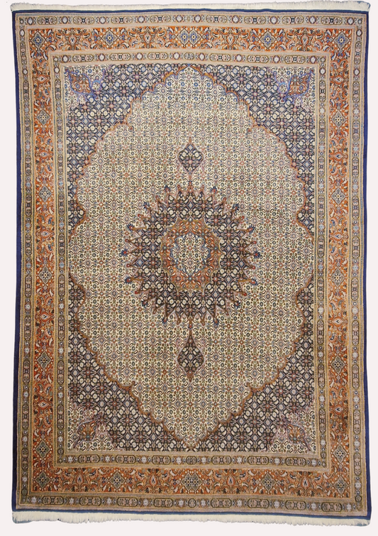 Groot perzisch Tapijt Moud 350x250 wollen vloerkleed iran handgeknoopt