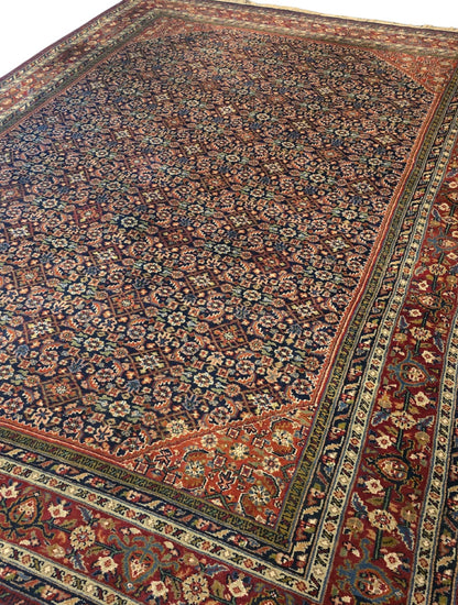 Groot perzisch tapijt Tabriz 360x265 wollen vloerkleed handgeknoopt