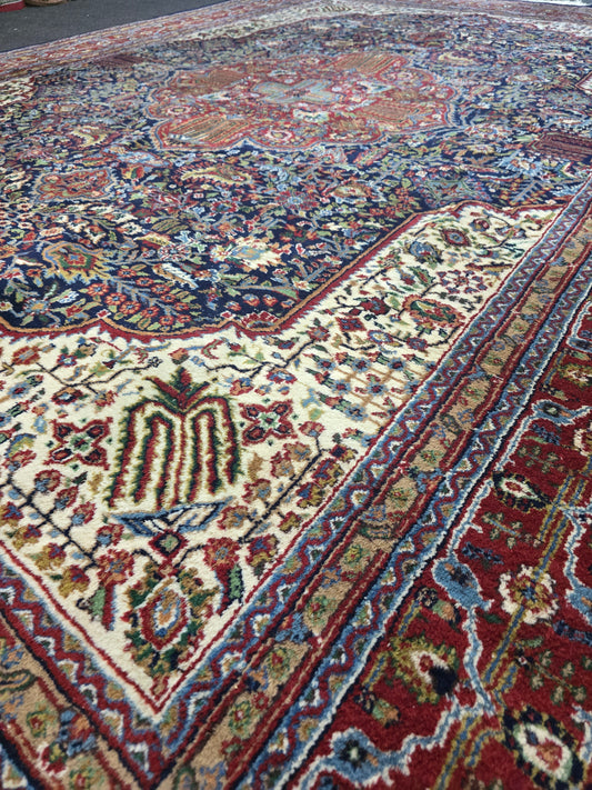 Groot Perzisch tapijt Mahal 350x250 wollen vloerkleed