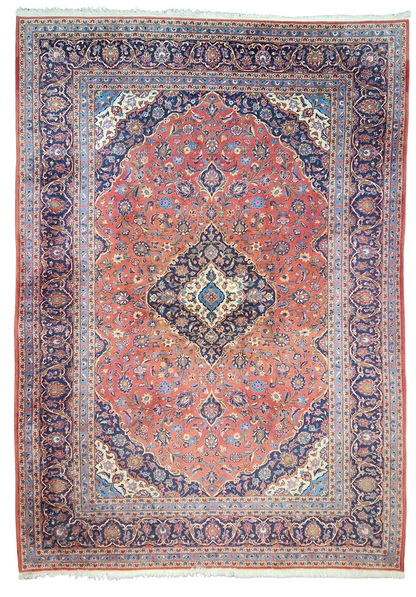 Groot Perzisch tapijt Kashan 360x250 wollen vloerkleed Iran
