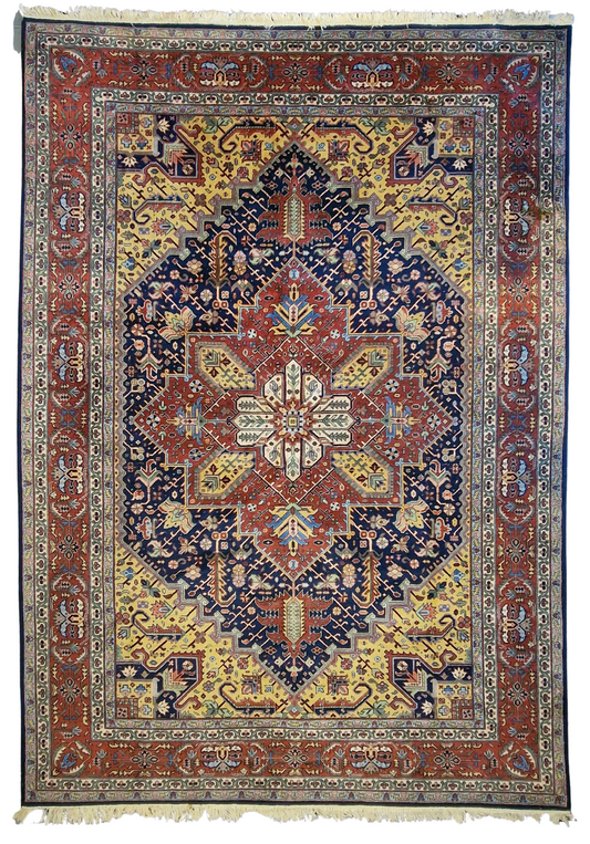 Groot Perzisch Tapijt Heriz 350x250 wollen vloerkleed handgeknoopt
