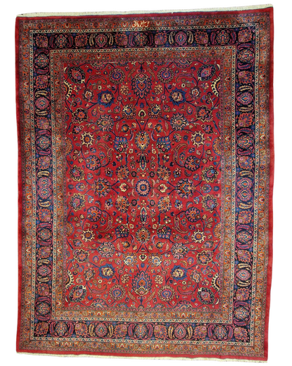 Xxl groot perzisch tapijt Mashad 420x310 wollen vloerkleed Iran