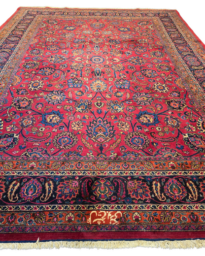 Xxl groot perzisch tapijt Mashad 420x310 wollen vloerkleed Iran