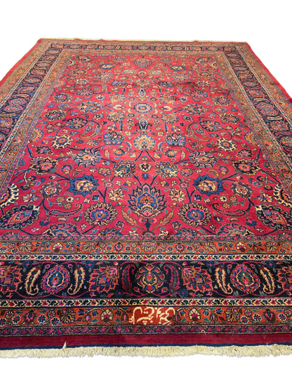 Xxl groot perzisch tapijt Mashad 420x310 wollen vloerkleed Iran