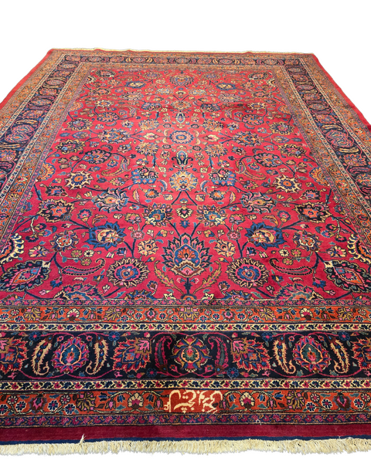 Xxl groot perzisch tapijt Mashad 420x310 wollen vloerkleed Iran