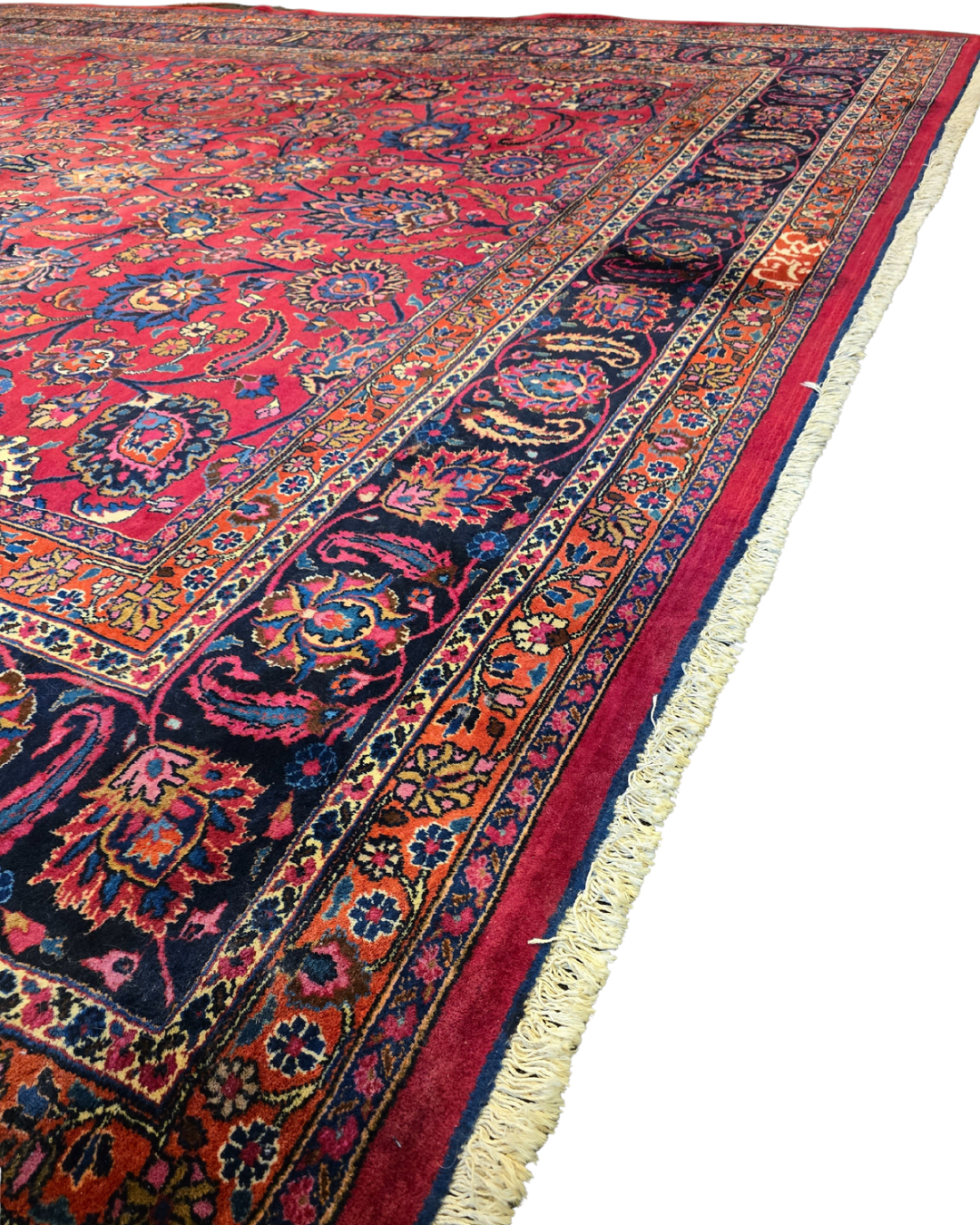 Xxl groot perzisch tapijt Mashad 420x310 wollen vloerkleed Iran