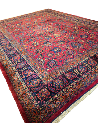 Xxl groot perzisch tapijt Mashad 420x310 wollen vloerkleed Iran