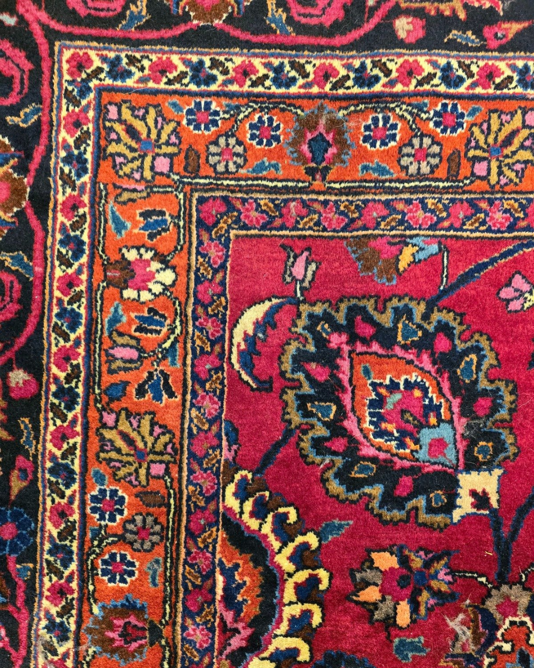 Xxl groot perzisch tapijt Mashad 420x310 wollen vloerkleed Iran