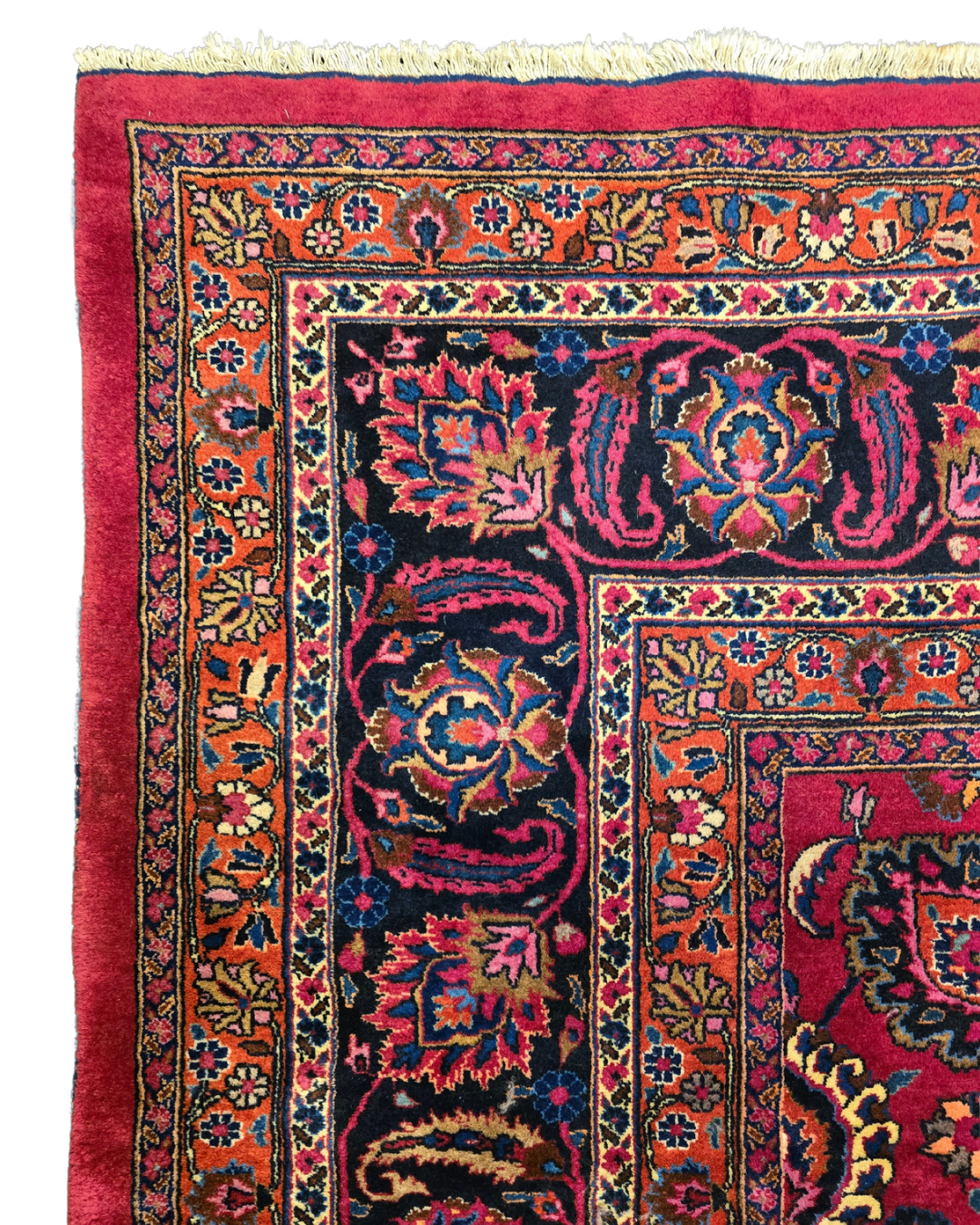 Xxl groot perzisch tapijt Mashad 420x310 wollen vloerkleed Iran