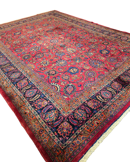 Xxl groot perzisch tapijt Mashad 420x310 wollen vloerkleed Iran