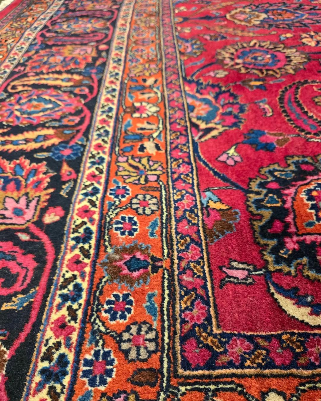 Xxl groot perzisch tapijt Mashad 420x310 wollen vloerkleed Iran