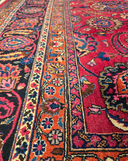 Xxl groot perzisch tapijt Mashad 420x310 wollen vloerkleed Iran