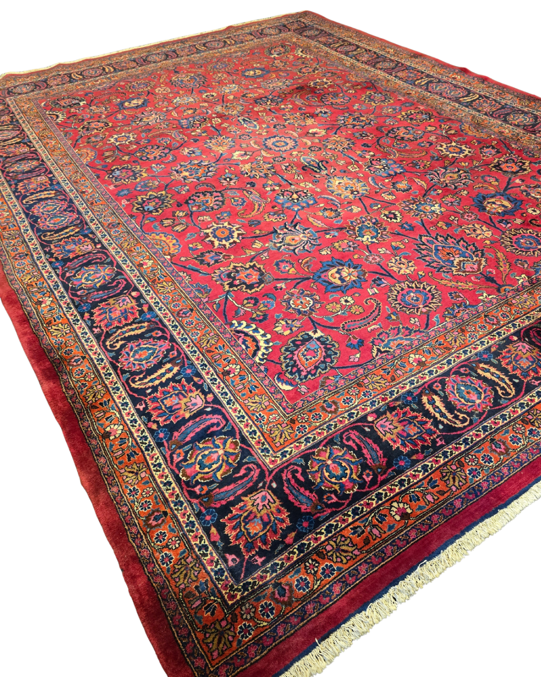 Xxl groot perzisch tapijt Mashad 420x310 wollen vloerkleed Iran