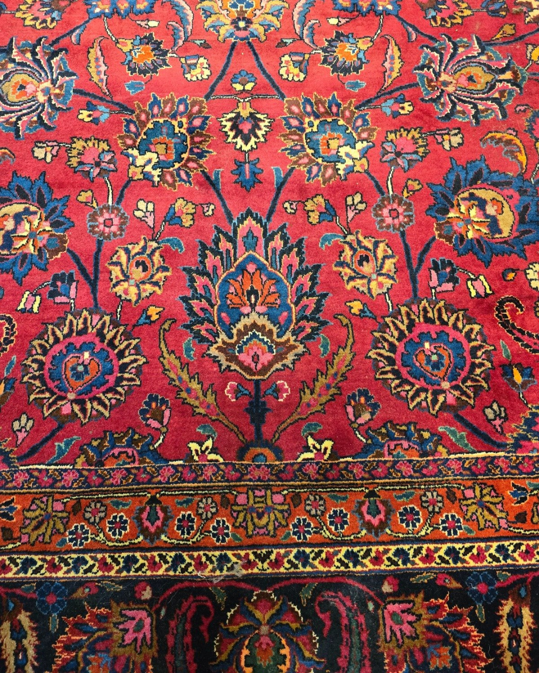 Xxl groot perzisch tapijt Mashad 420x310 wollen vloerkleed Iran