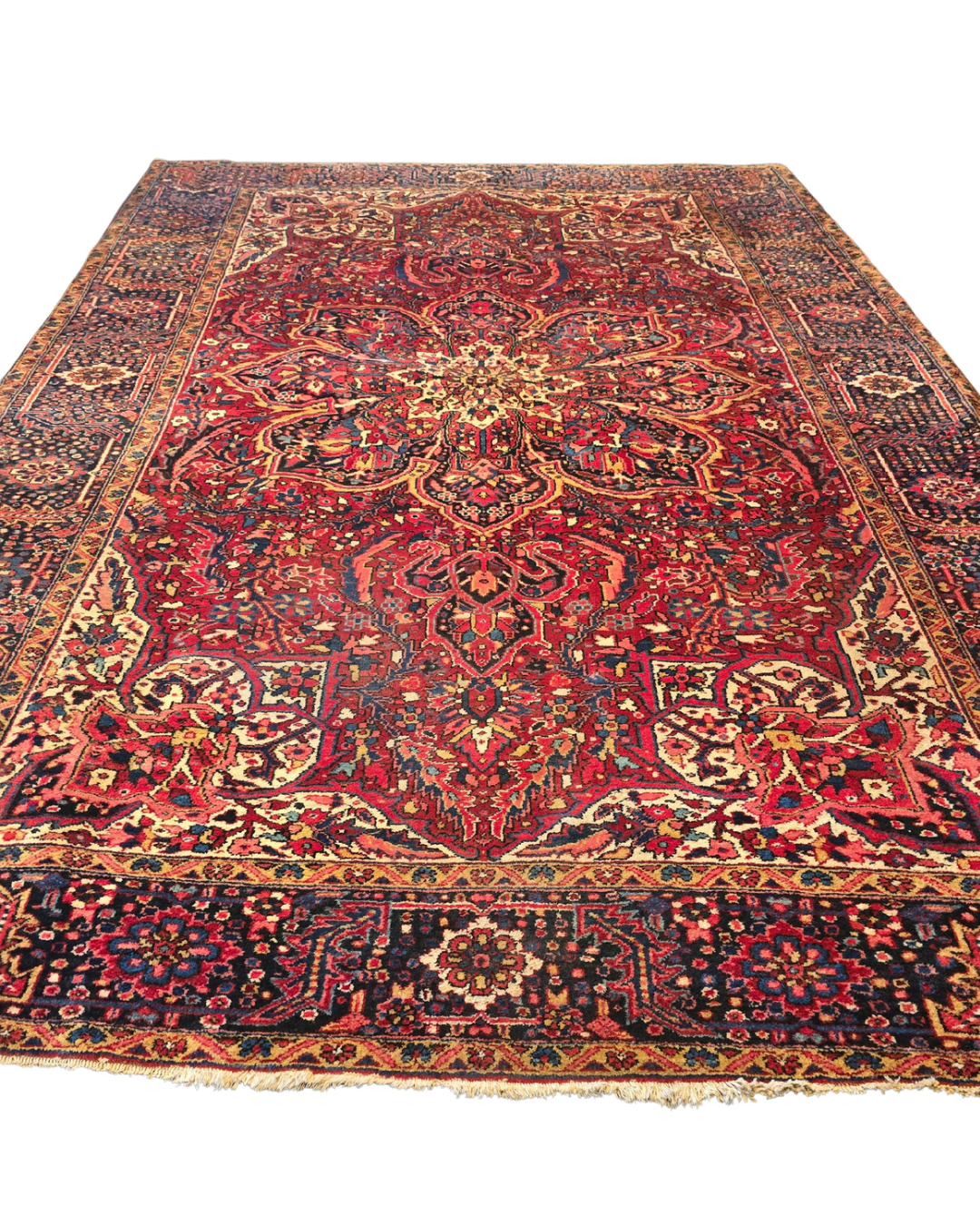 Groot Perzisch Tapijt Heriz Ahar 365x254 wollen vloerkleed handgeknoopt Iran