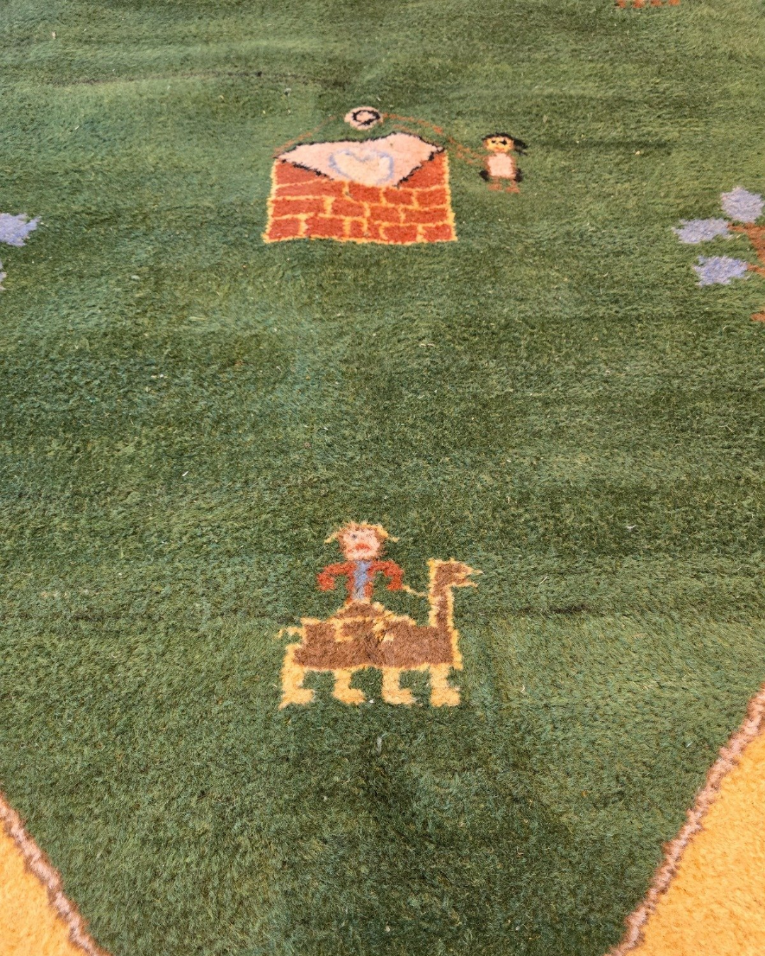 Groot Perzisch tapijt Gabbeh 360x260 wollen vloerkleed handgeknoopt