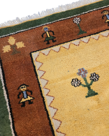 Groot Perzisch tapijt Gabbeh 360x260 wollen vloerkleed handgeknoopt