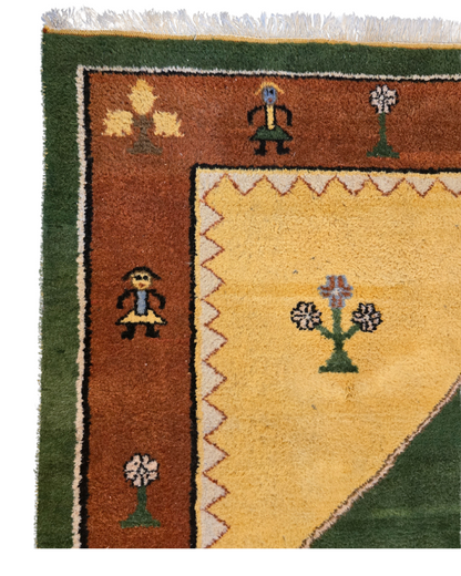 Groot Perzisch tapijt Gabbeh 360x260 wollen vloerkleed handgeknoopt